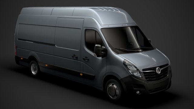 vauxhall movano l4h3 van 2020 Modelo 3D .c4d .max .obj .3ds .fbx .stl .blend 
