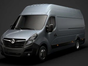 vauxhall movano l4h3 van 2020 3D Model