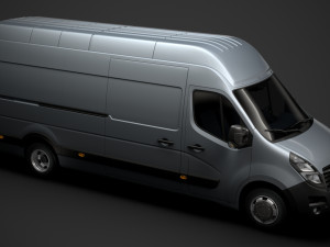 vauxhall movano l4h3 van 2020 Modelo 3D