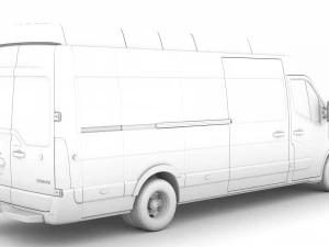vauxhall movano l4h3 van 2020 3D Model