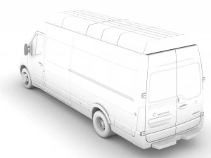 vauxhall movano l4h3 van 2020 3D Model