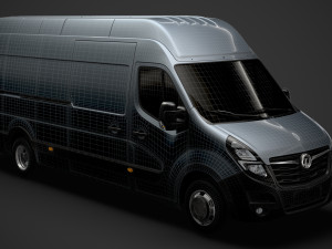 vauxhall movano l4h3 van 2020 Modelo 3D