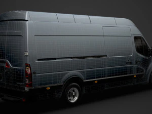 vauxhall movano l4h3 van 2020 3D Model