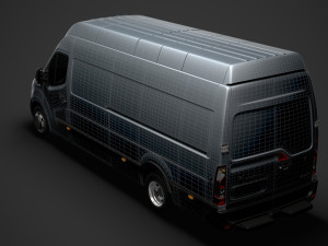 vauxhall movano l4h3 van 2020 Modelo 3D