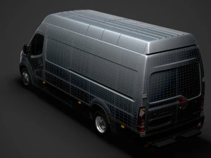 vauxhall movano l4h3 van 2020 3D Model