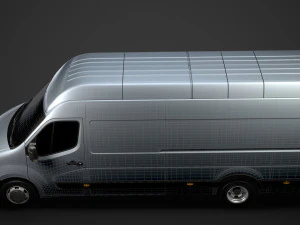 vauxhall movano l4h3 van 2020 3D Model