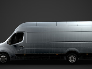 vauxhall movano l4h3 van 2020 Modelo 3D