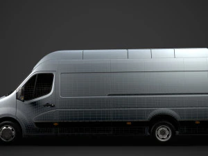 vauxhall movano l4h3 van 2020 3D Model