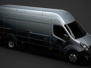 vauxhall movano l4h3 van 2020 3D Model