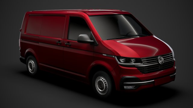 volkswagen transporter van l1h1 t61 2020 Modelo 3D .c4d .max .obj .3ds .fbx .stl .blend 