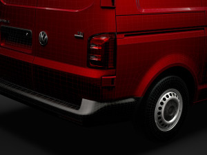 volkswagen transporter van l1h1 t61 2020 Modelo 3D