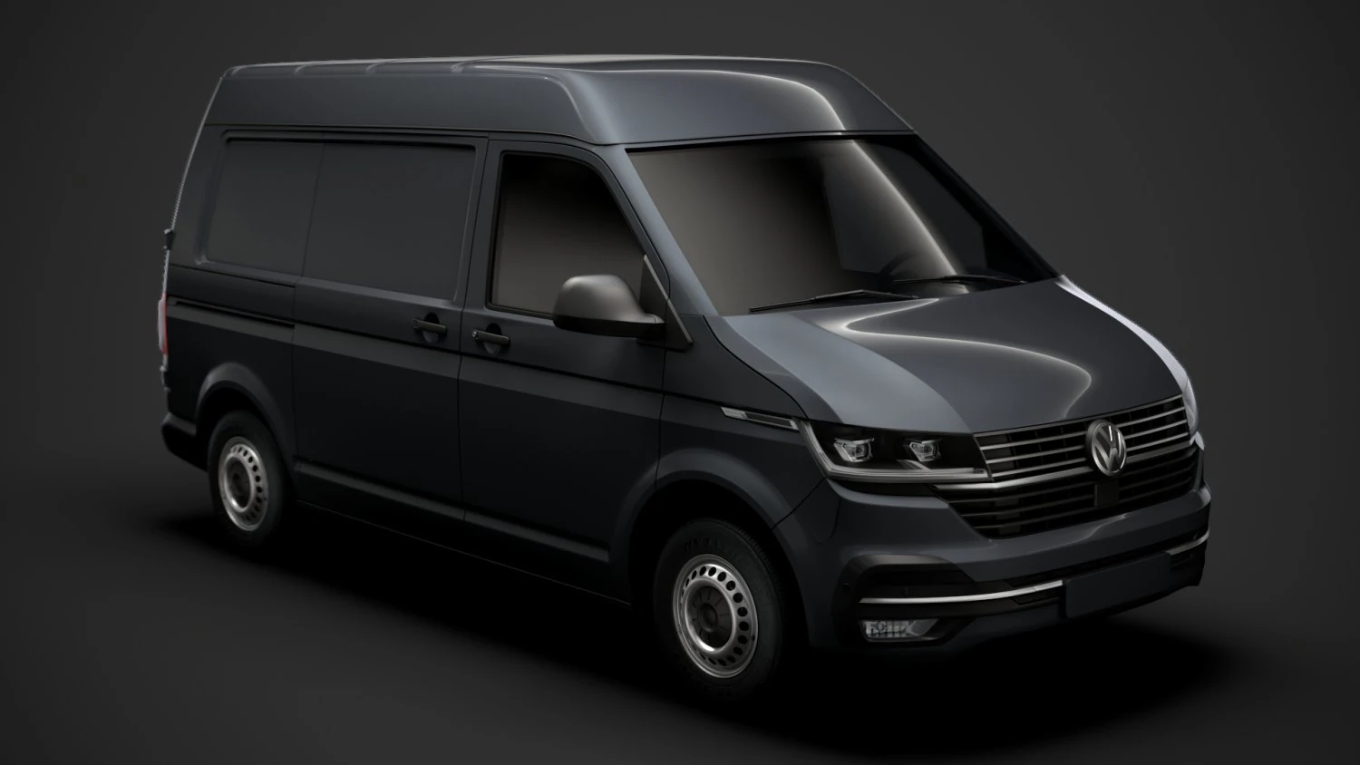 volkswagen transporter van l1h2 t61 2020 3D Model .c4d .max .obj .3ds .fbx .stl .blend 
