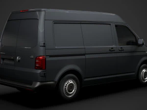 volkswagen transporter van l1h2 t61 2020 3D Model