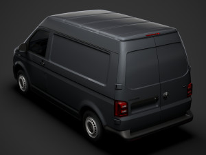 volkswagen transporter van l1h2 t61 2020 3D मॉडल
