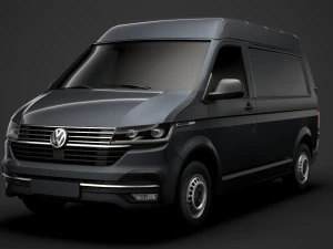 volkswagen transporter van l1h2 t61 2020 3D Model