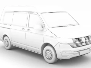 volkswagen transporter van l1h2 t61 2020 3D Model