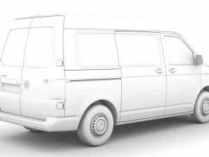 volkswagen transporter van l1h2 t61 2020 3D Model