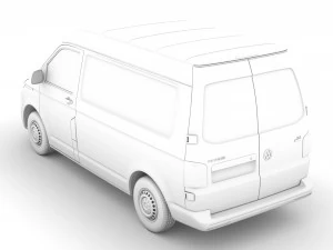 volkswagen transporter van l1h2 t61 2020 3D Model