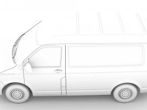 volkswagen transporter van l1h2 t61 2020 3D Model