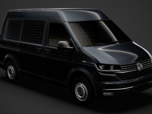 volkswagen transporter van l1h2 t61 2020 3D मॉडल