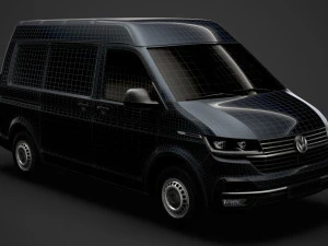 volkswagen transporter van l1h2 t61 2020 3D Model