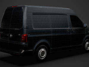 volkswagen transporter van l1h2 t61 2020 3D मॉडल