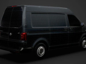 volkswagen transporter van l1h2 t61 2020 3D Model