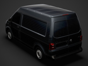 volkswagen transporter van l1h2 t61 2020 3D मॉडल