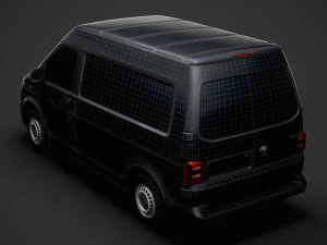 volkswagen transporter van l1h2 t61 2020 3D Model