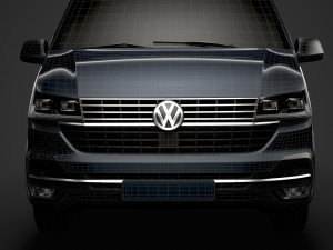 volkswagen transporter van l1h2 t61 2020 3D मॉडल