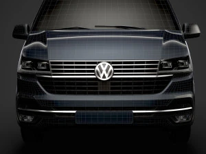 volkswagen transporter van l1h2 t61 2020 3D Model