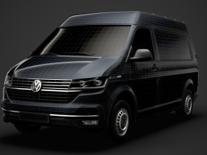 volkswagen transporter van l1h2 t61 2020 3D मॉडल