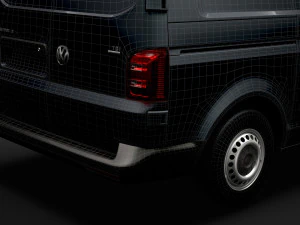 volkswagen transporter van l1h2 t61 2020 3D Model
