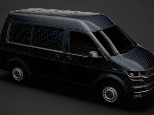 volkswagen transporter van l1h2 t61 2020 3D Model
