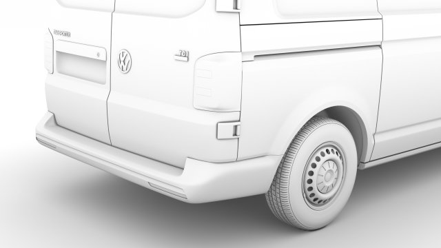 volkswagen transporter van l1h3 t61 2020 3D in 3DExport