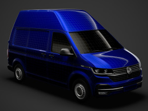 volkswagen transporter van l1h3 t61 2020 Modelo 3D