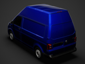 volkswagen transporter van l1h3 t61 2020 Modelo 3D