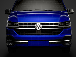 volkswagen transporter van l1h3 t61 2020 Modelo 3D