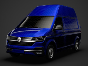 volkswagen transporter van l1h3 t61 2020 Modelo 3D