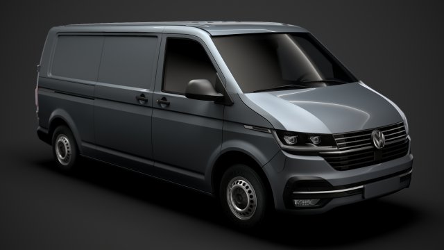 volkswagen transporter van l2h1 t61 2020 3D 모델 .c4d .max .obj .3ds .fbx .stl .blend 