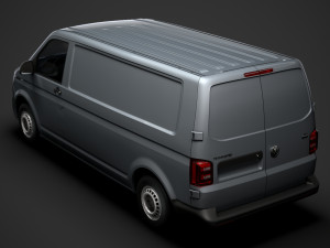 volkswagen transporter van l2h1 t61 2020 3D 모델