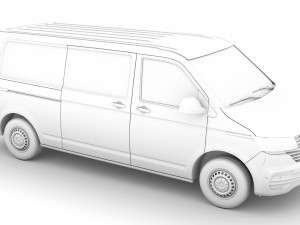 volkswagen transporter van l2h1 t61 2020 3D 모델