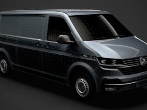 volkswagen transporter van l2h1 t61 2020 3D 모델