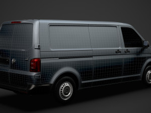 volkswagen transporter van l2h1 t61 2020 3D 모델