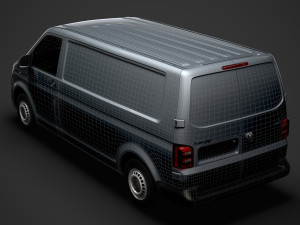 volkswagen transporter van l2h1 t61 2020 3D 모델