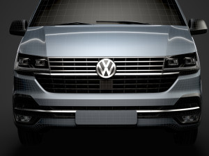 volkswagen transporter van l2h1 t61 2020 3D 모델