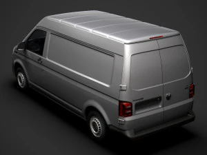 volkswagen transporter van l2h2 t61 2020 3D Model