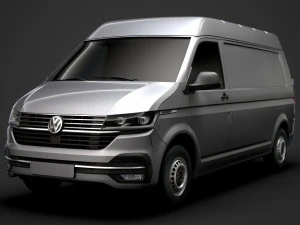 volkswagen transporter van l2h2 t61 2020 3D Model