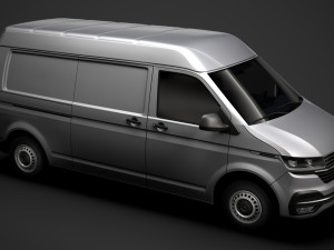 volkswagen transporter van l2h2 t61 2020 Modello 3D