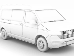 volkswagen transporter van l2h2 t61 2020 3D Model